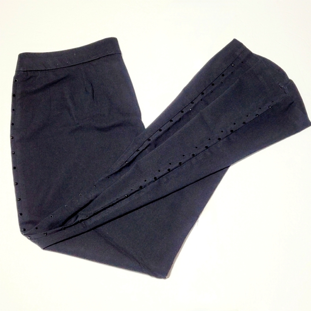 Style & Co. Black Pull on Leggins with Onyx Bling (L) - Picture 1 of 12